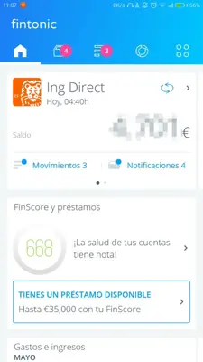 Fintonic android App screenshot 1